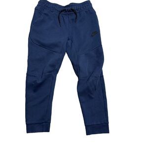 Nike Sportswear Big Boys Youth Medium Blue Tech Fleece Sweat Pull On Joggers